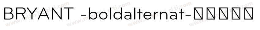BRYANT -boldalternat字体转换